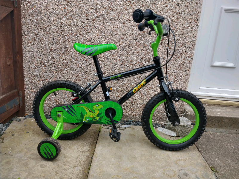 green dinosaur bike
